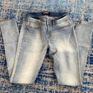 tall denim leggings mid rise stretch+